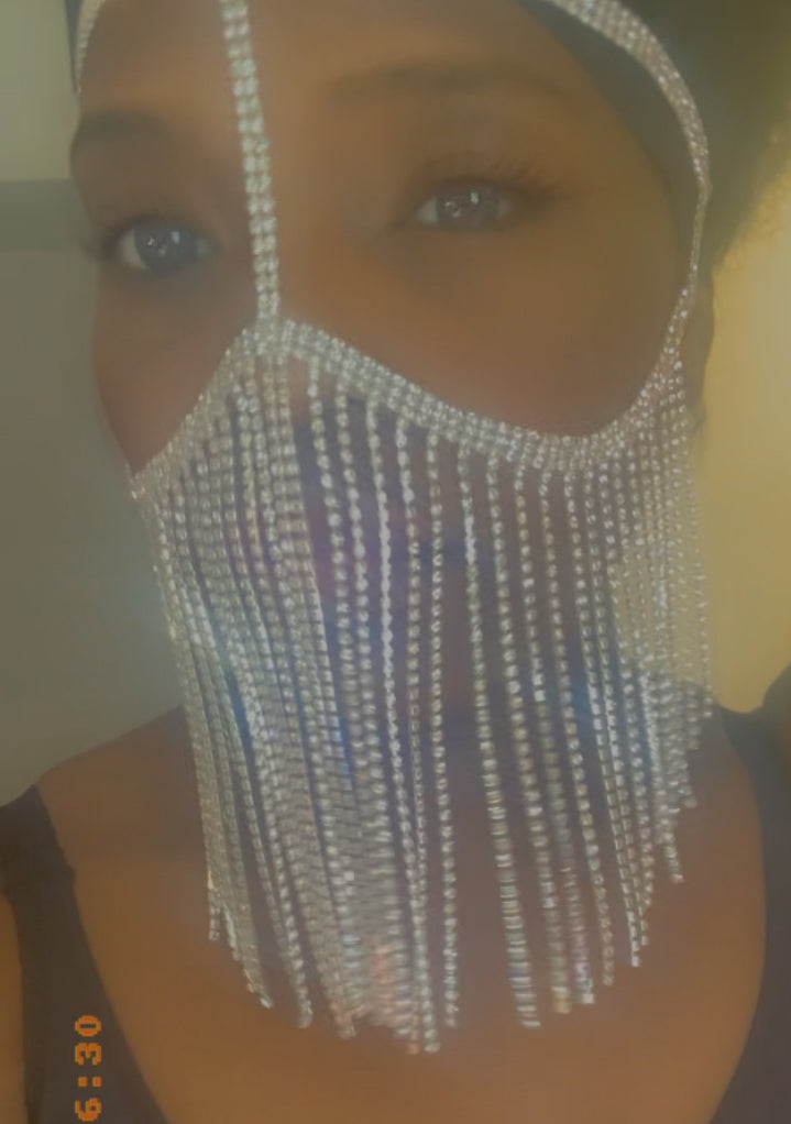 Diamond Veil Face Chain – Rich Girl Rhinestone