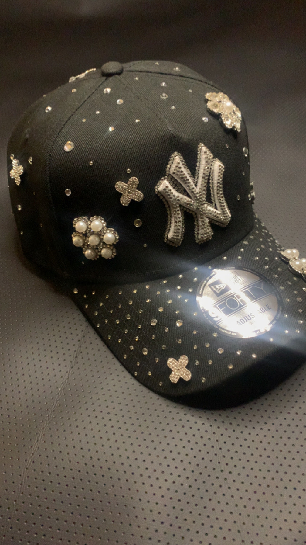 Crystal Embellished Luxe Rhinestone Cap | Y2K Glam Hat | Statement Snapback