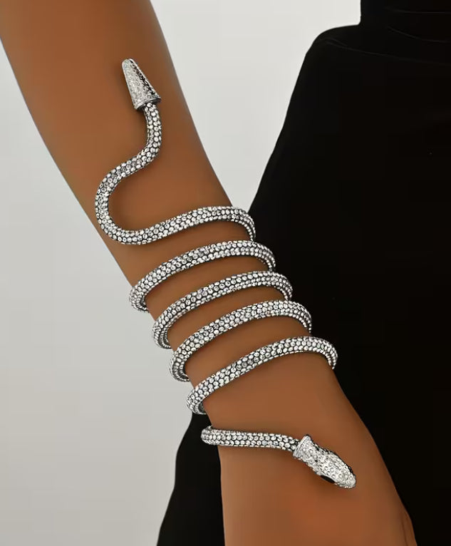 Serpentine Crystal Wrap – Convertible Necklace & Body Jewel  Rich Girl Rhinestone